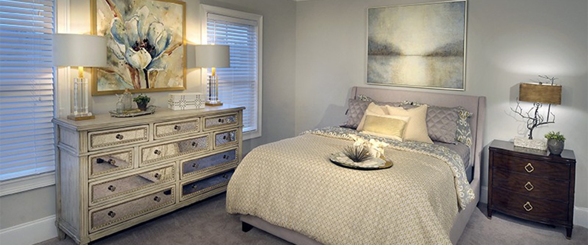 Bedroom of Beech One Cottage at Sterling Estates