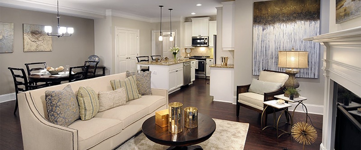 Living Area of Beech One Cottage at Sterling Estates