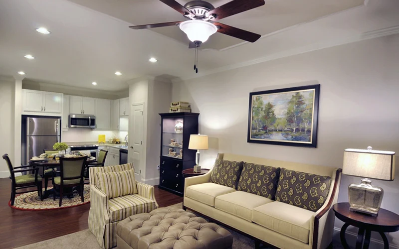 Interior View of Tea Olive Living Area at Sterling Estates
