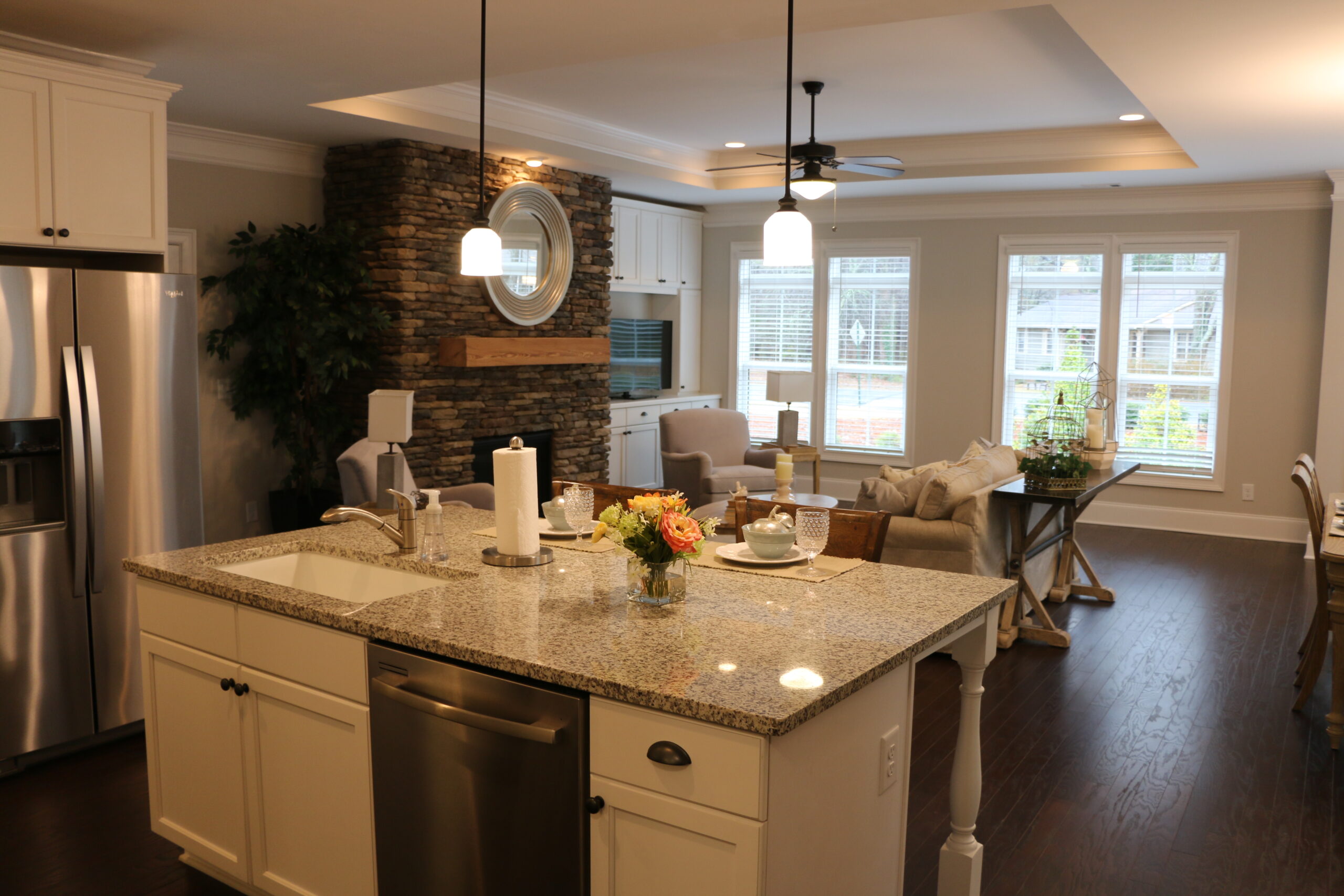 Kitchen Area of Water Oak Cottage at Sterling Estates