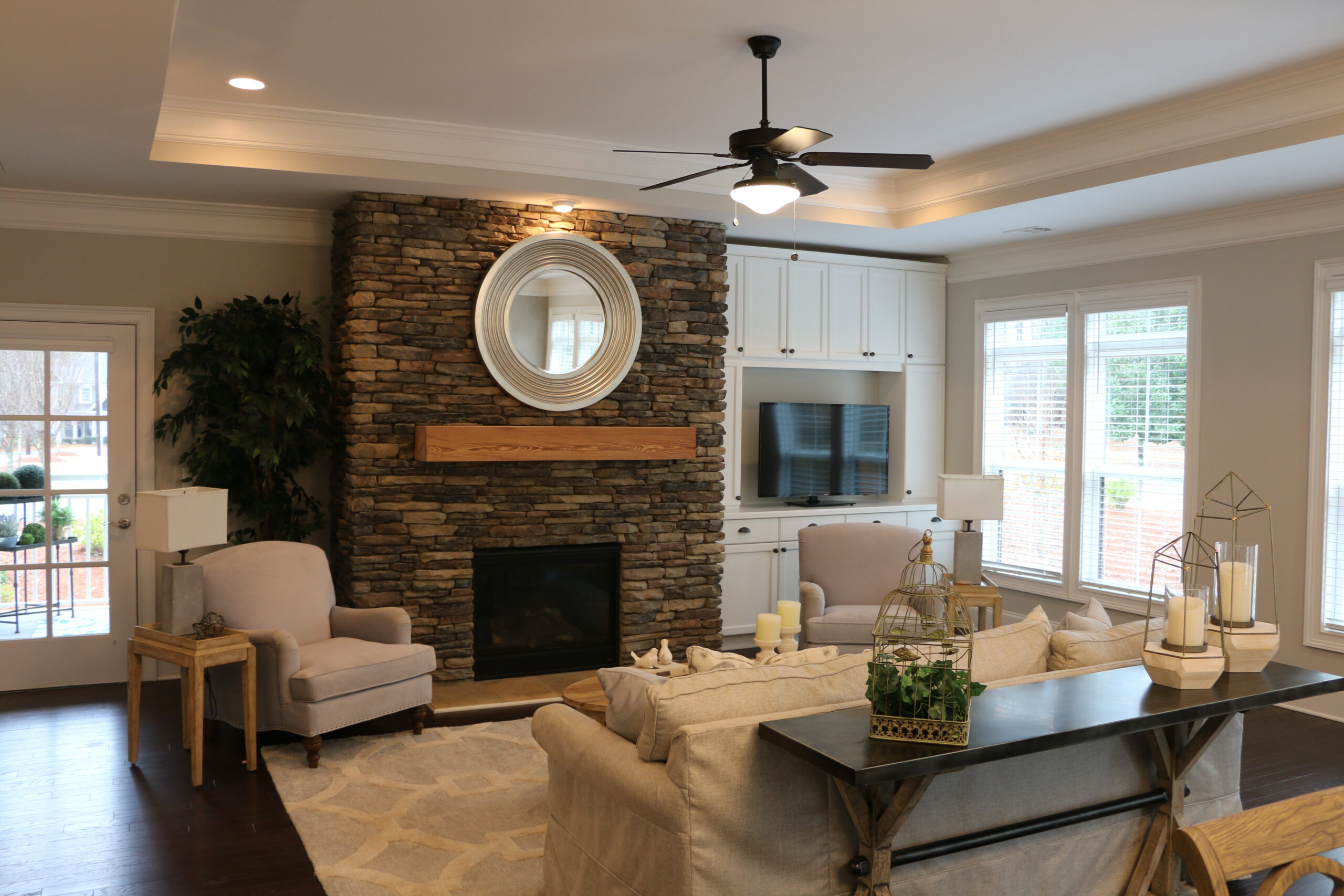 Living Room of Water Oak Cottage at Sterling Estates