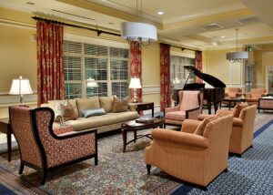 Lounge Area with Piano at Sterling Estates