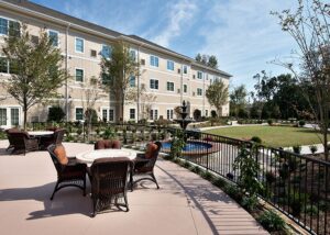 Outdoor Patio Seating at Sterling Estates