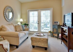 Interior View of a Living Room at Sterling Estates