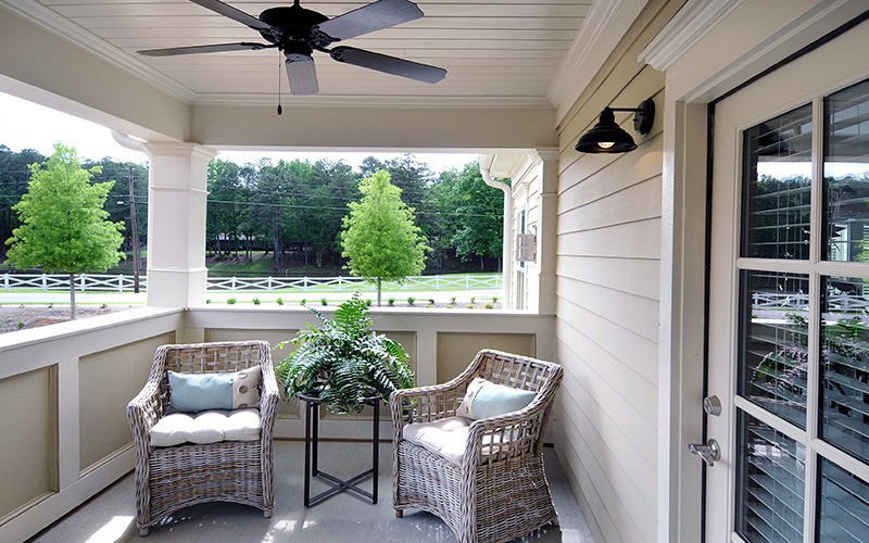 Patio Area of Maple 2nd Floor Cottage at Sterling Estates