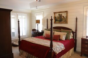Master Bedroom of a Beech One Cottage at Sterling Estates