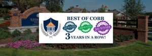 Image Displaying Sterling Estates Being Awarded Best of Cobb